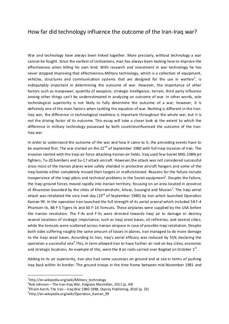 Iraq War Essay | Bartleby